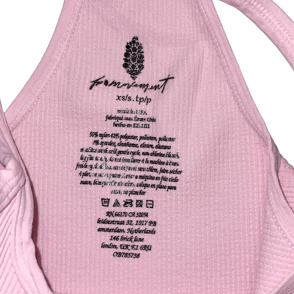Free People Movement Happiness Runs Sweetheart Crop Tank Size XS/S - Picture 6 of 8